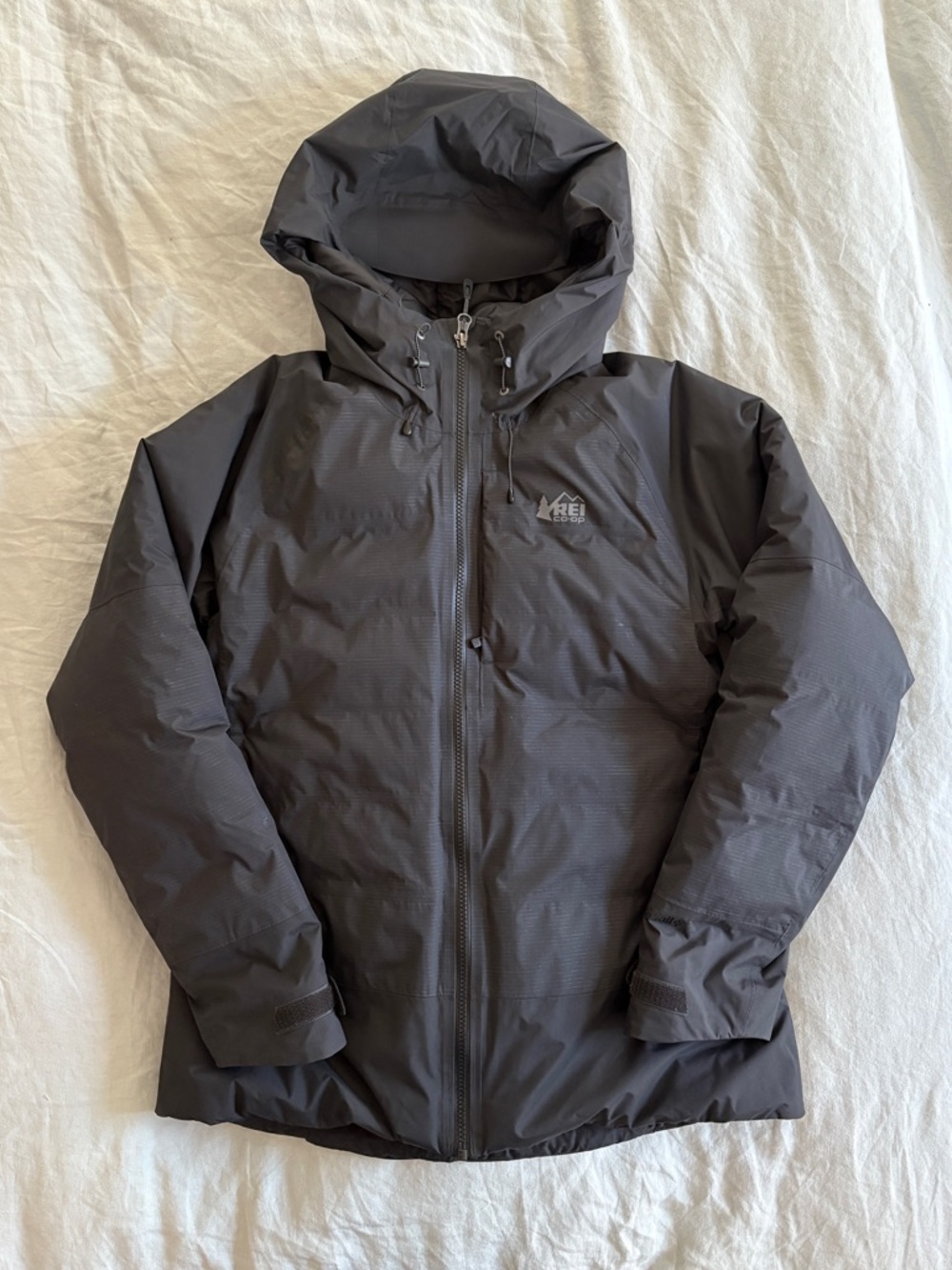 REI Women’s Stormhenge Down Hybrid Waterproof Jacket with Hood